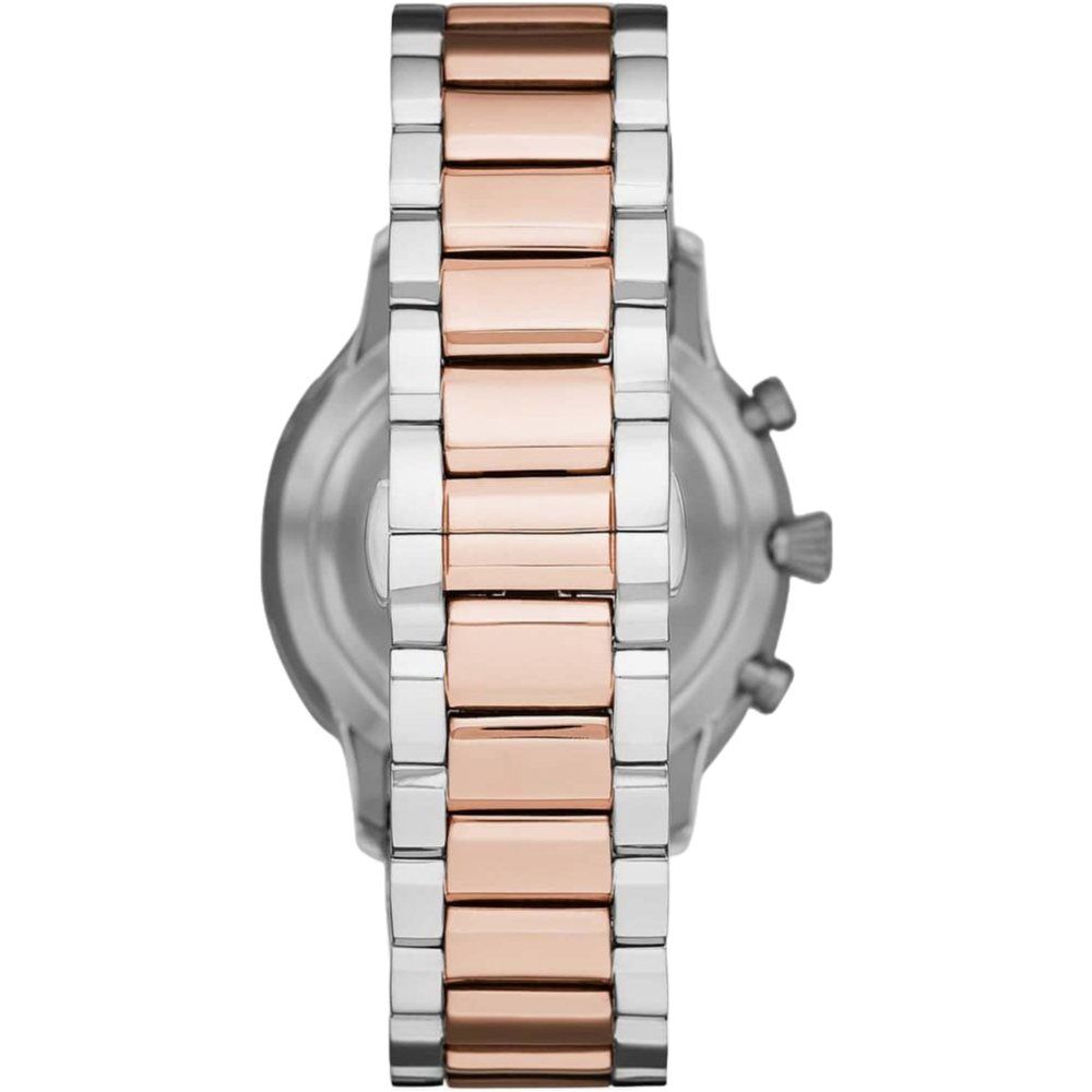 Elegante zweifarbige Chronographen-Uhr