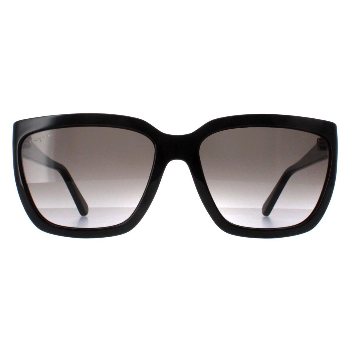 Klassische Sonnenbrille mit quadratischem Rahmen und Farbverlaufsgläsern