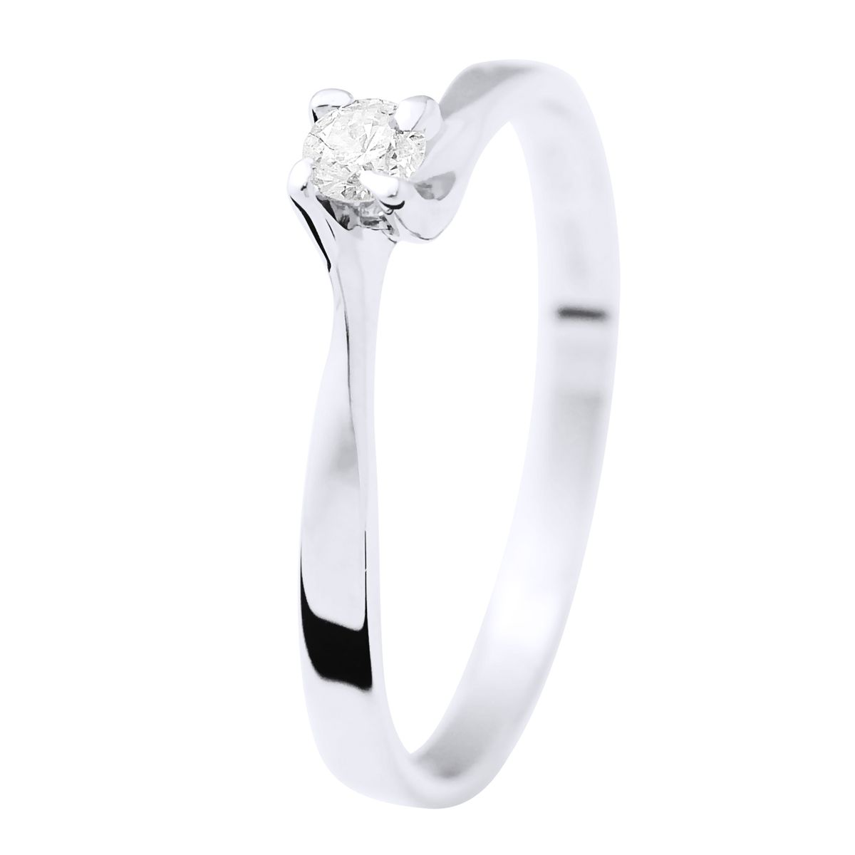 Eleganter Solitär-Diamantring