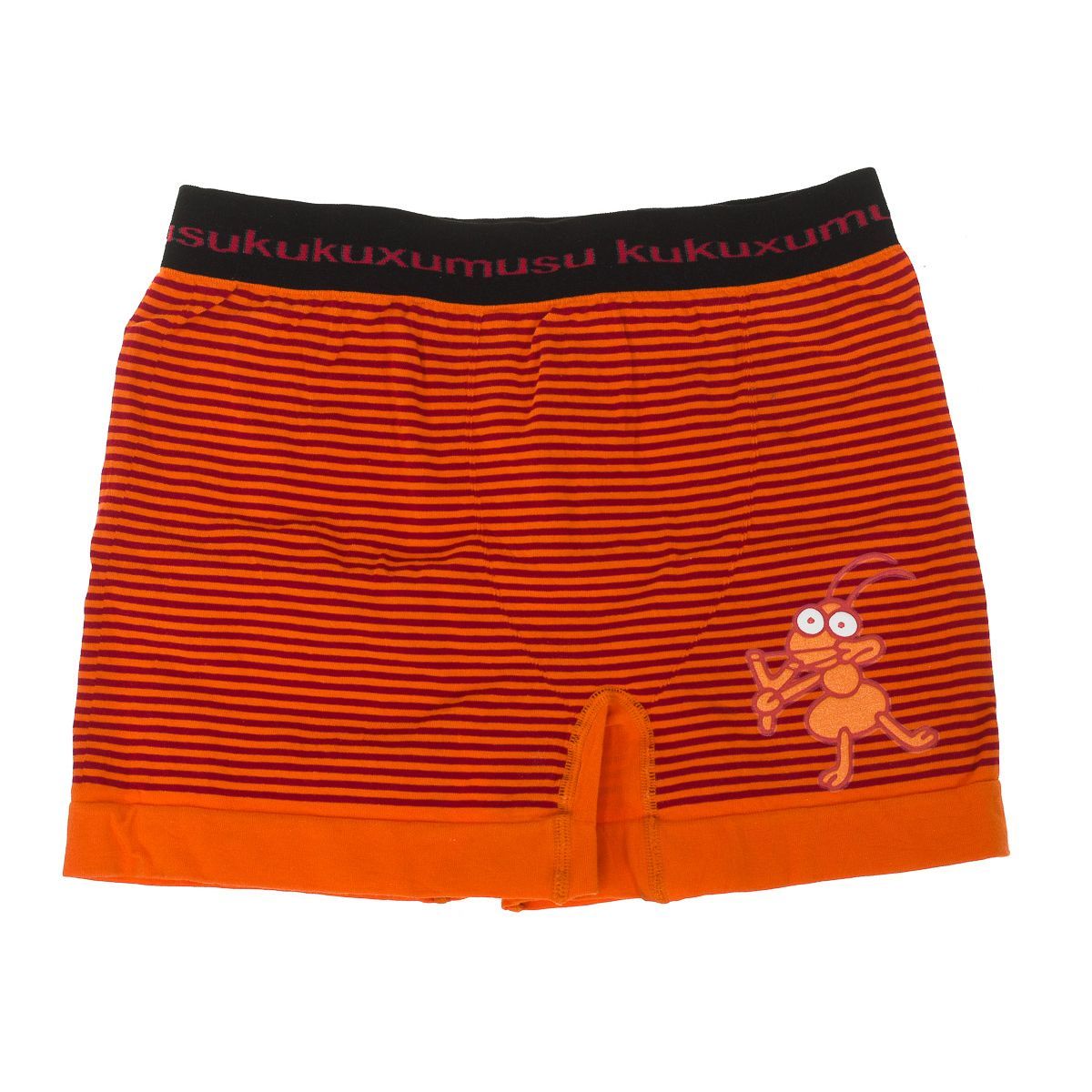 Gestreifte Baumwoll-Boxershorts mit Print