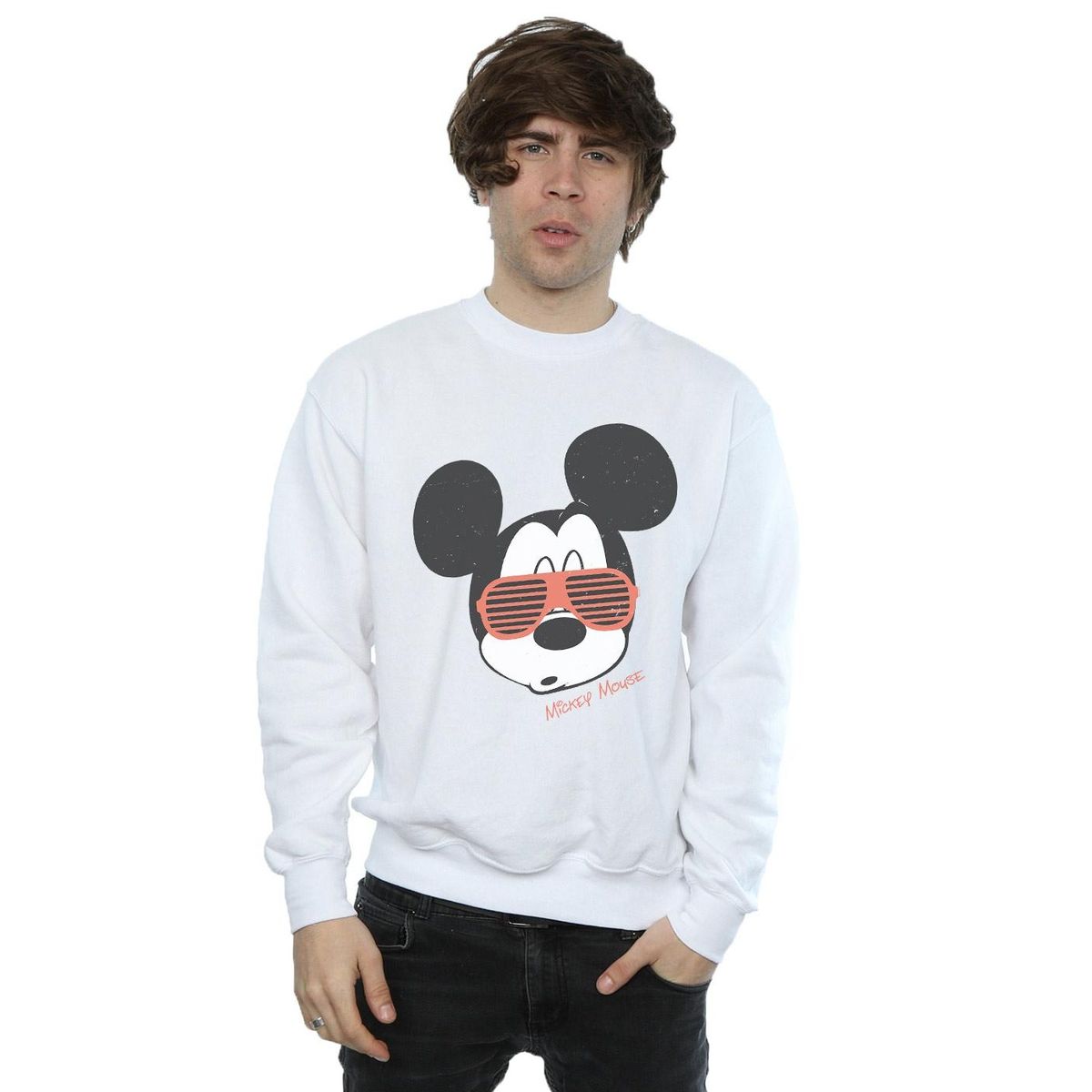 Mickey Mouse Sweatshirt mit Sonnenbrillen-Grafik