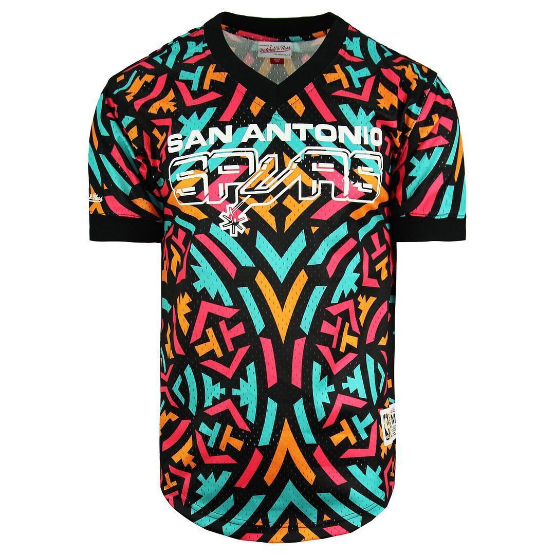 San Antonio Spurs Grafik-Mesh-T-Shirt