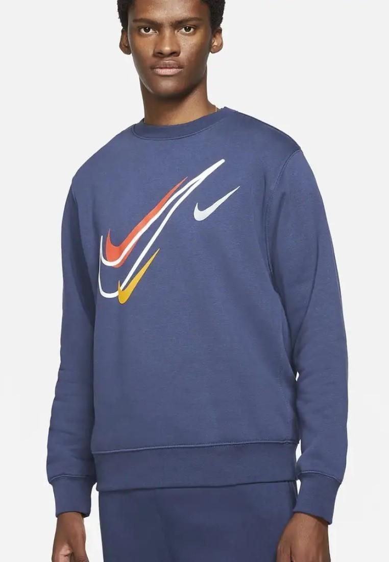 Multi Swoosh Grafik Fleece-Sweatshirt