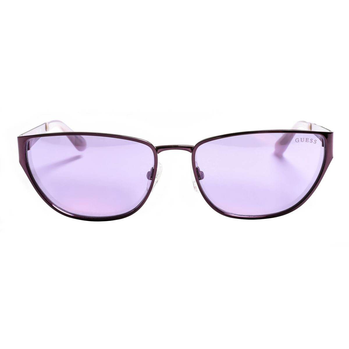 Rechteckige Metall-Sonnenbrille