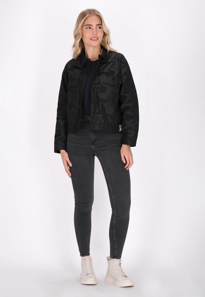 Blouson-Jacke mit dezentem Camouflage-Muster