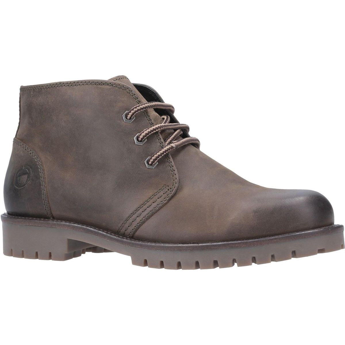 Cotswold Stroud Herren Leder Schnürschuh Stiefel (Khaki)