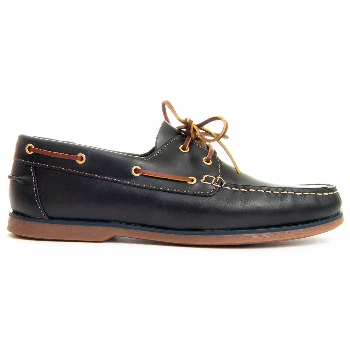 Herren-Lederbootsschuhe mit Schnürsenkeln
