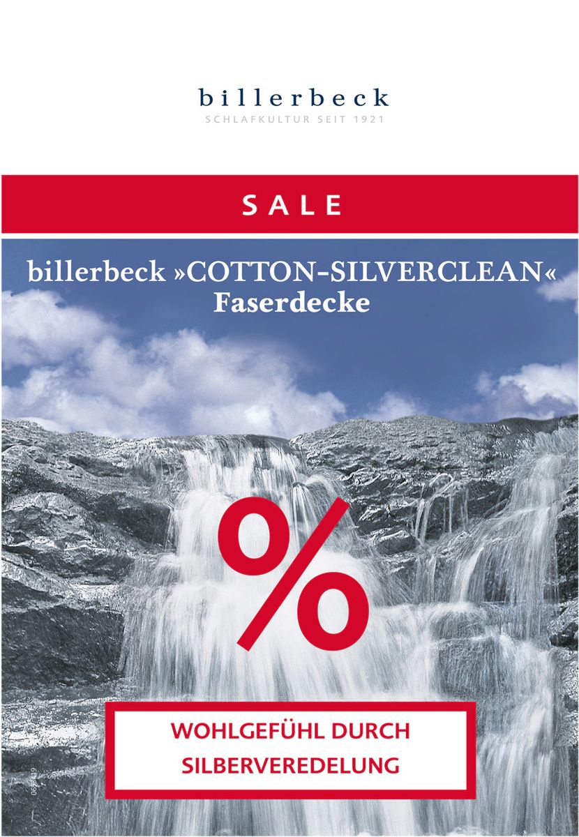 billerbeck Uno-Steppbettdecke "Cotton Silverclean", weiß