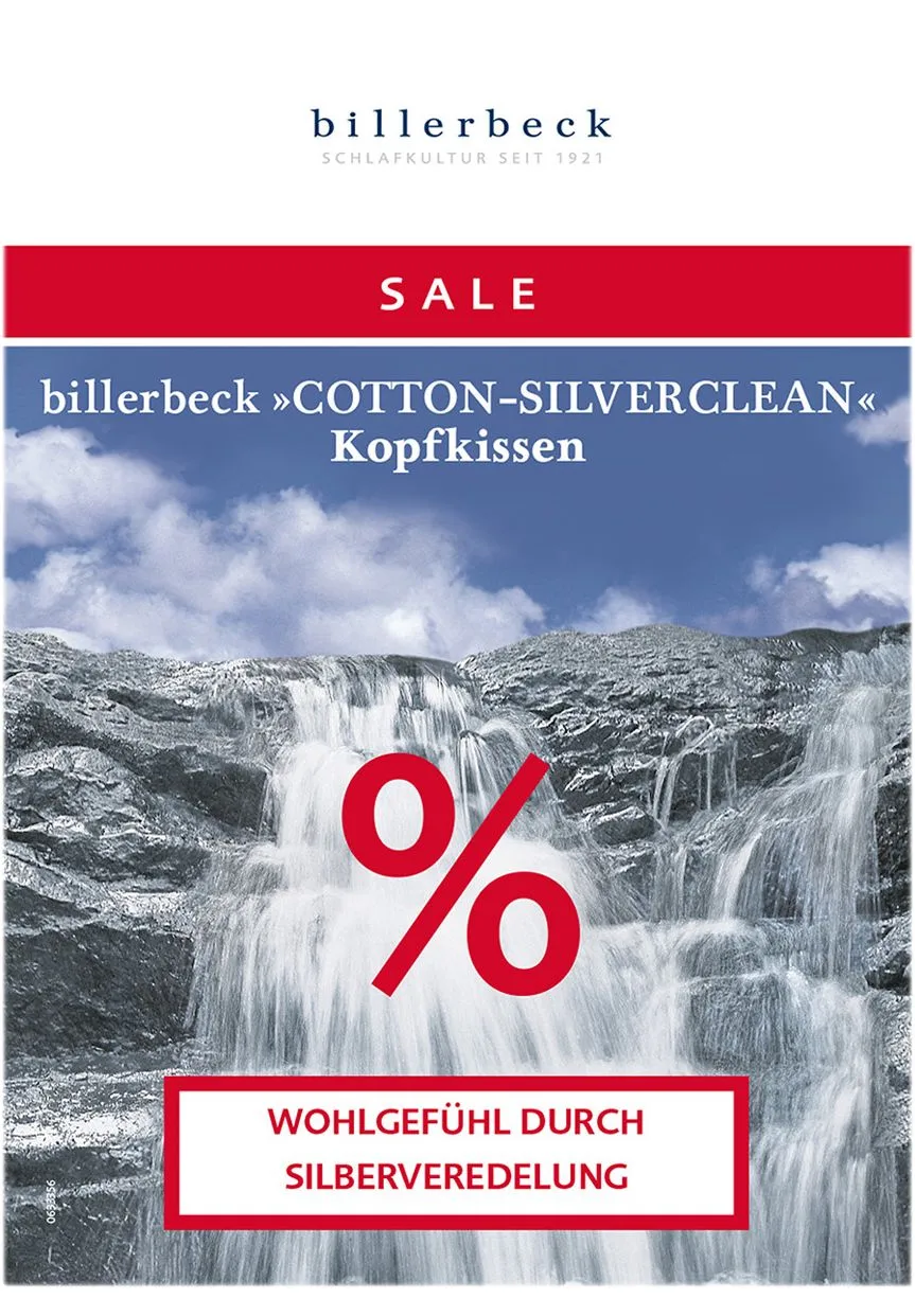 billerbeck Kopfkissen Cotton-Silverclean, weiß