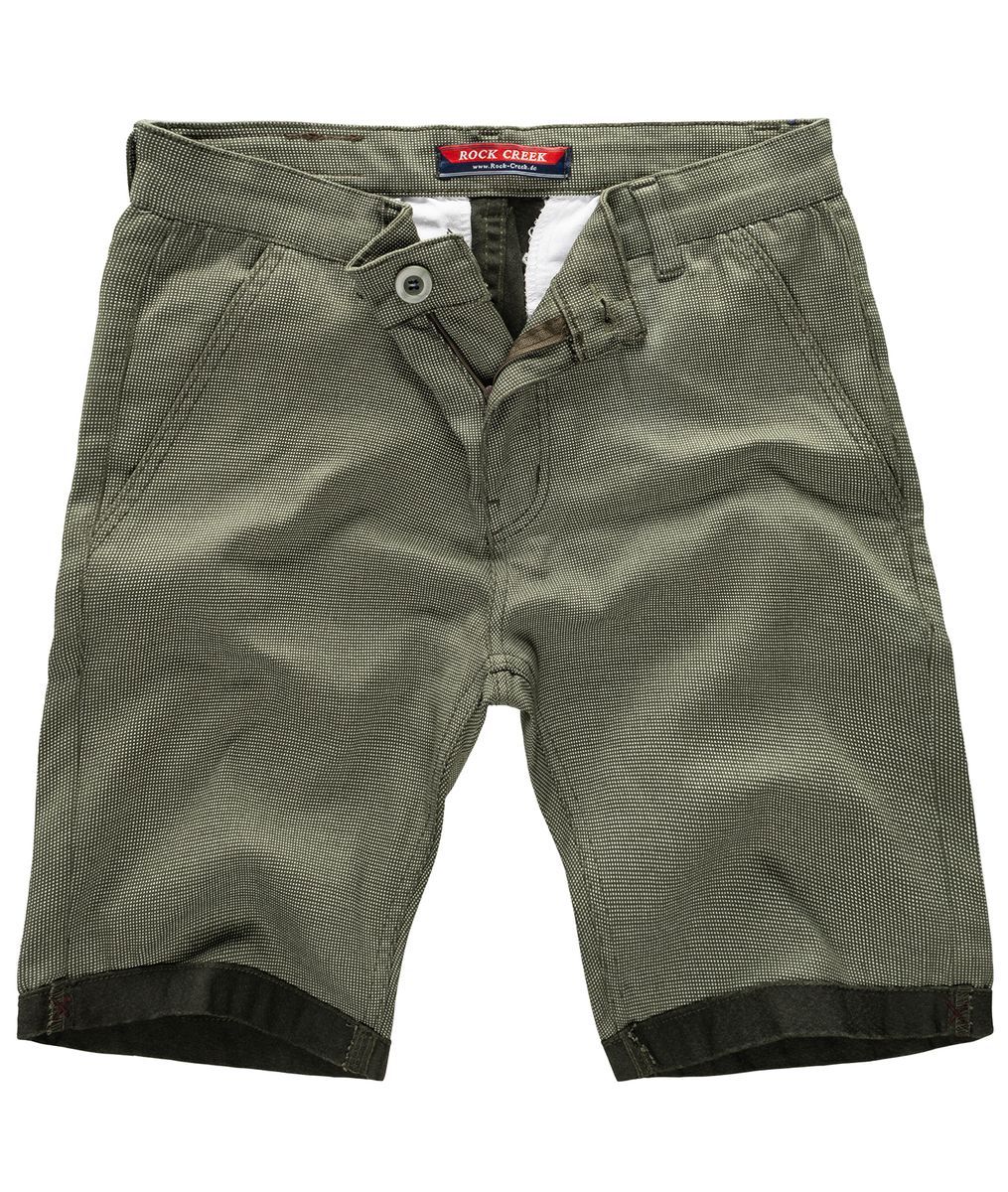 Herren Chino Shorts Casual Olive