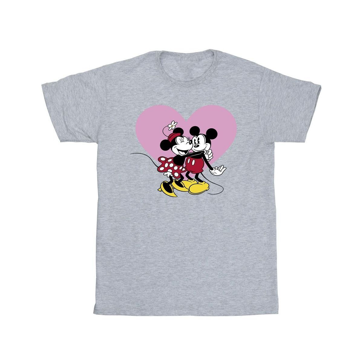 Mickey und Minnie Maus Herz T-Shirt