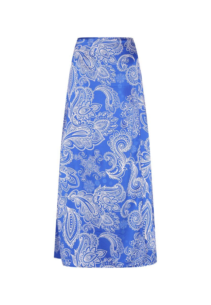 Fließender Maxi-Rock mit Paisley-Print