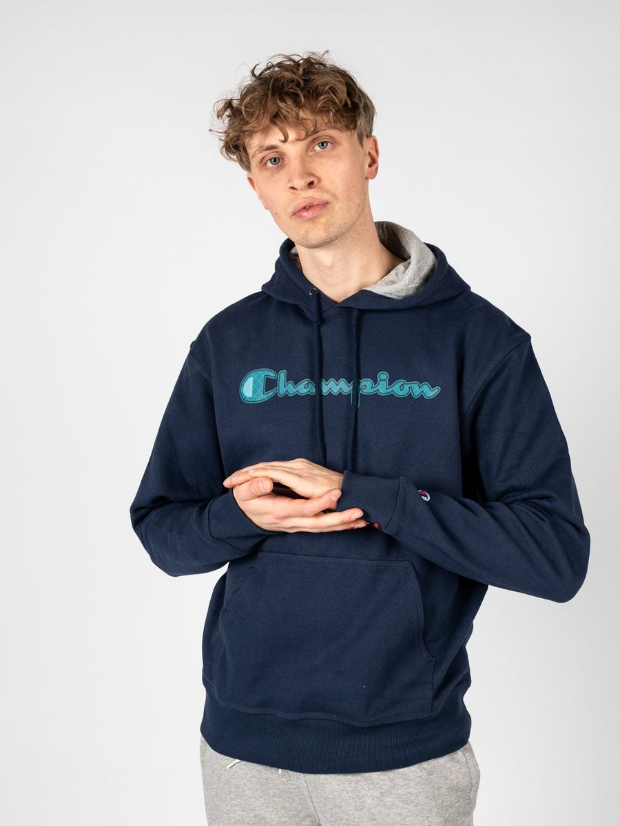 Klassischer Kapuzenpullover mit Schriftzug