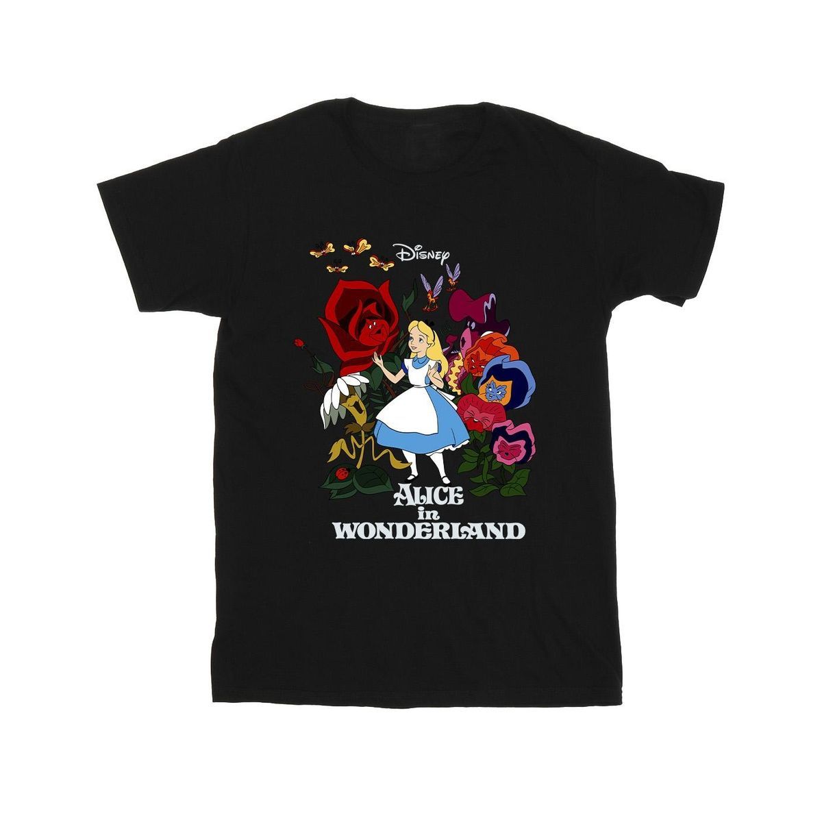 Disney Alice im Wunderland Blumen T-Shirt