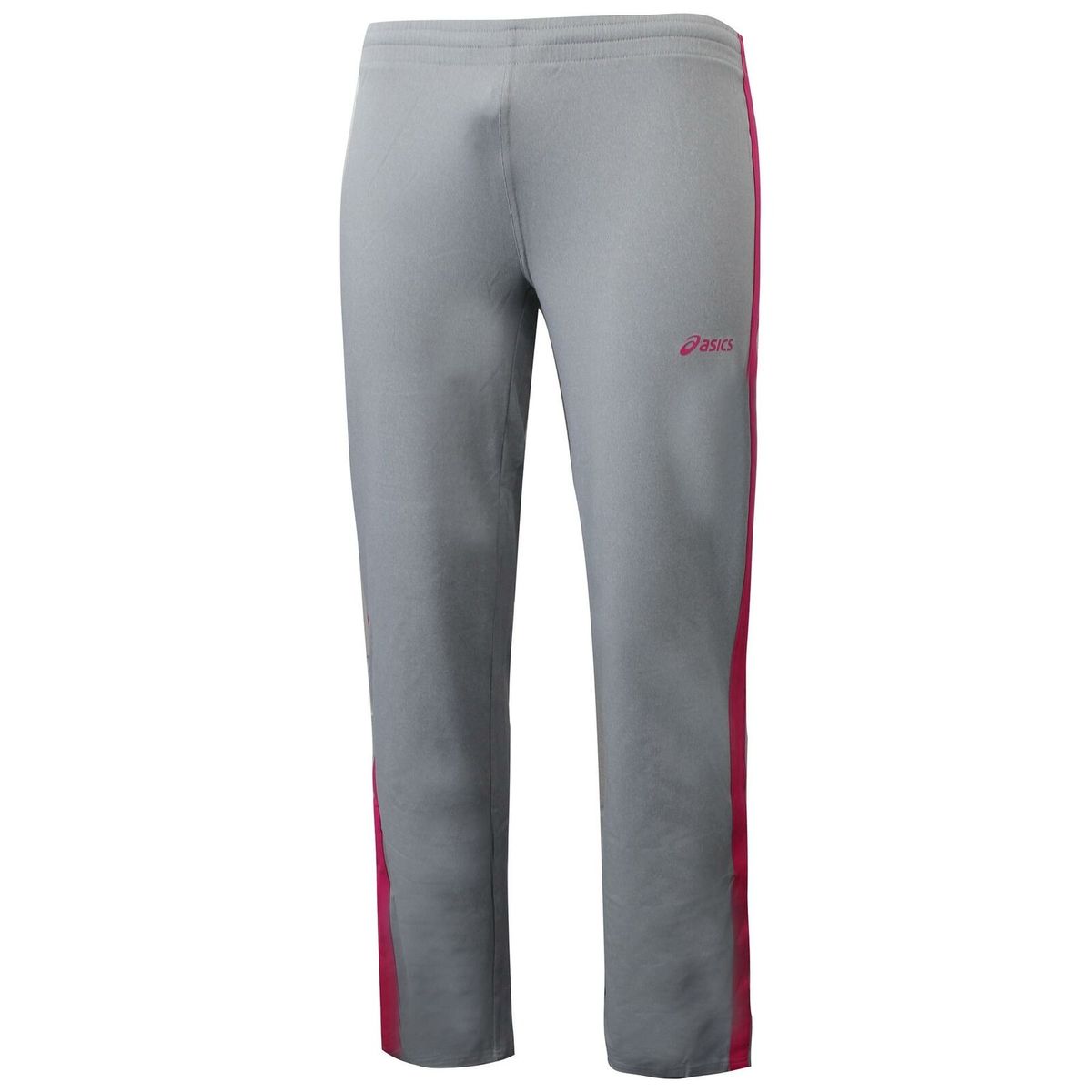 Graue Damen Trainingshose mit pinkem Streifen