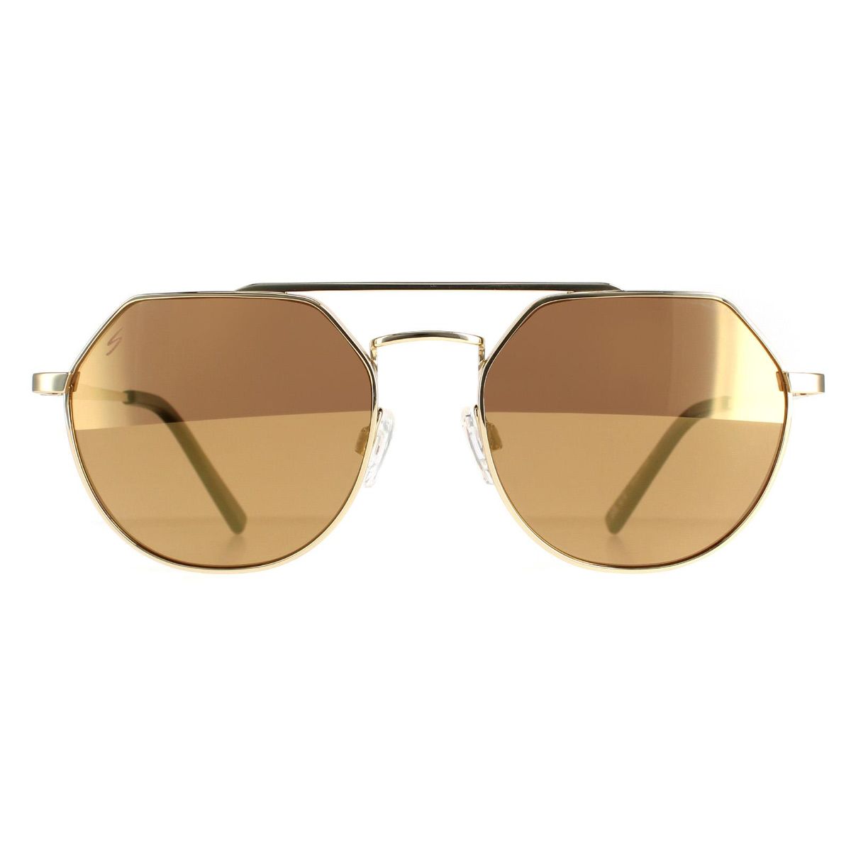Geometrische Aviator-Sonnenbrille aus Metall