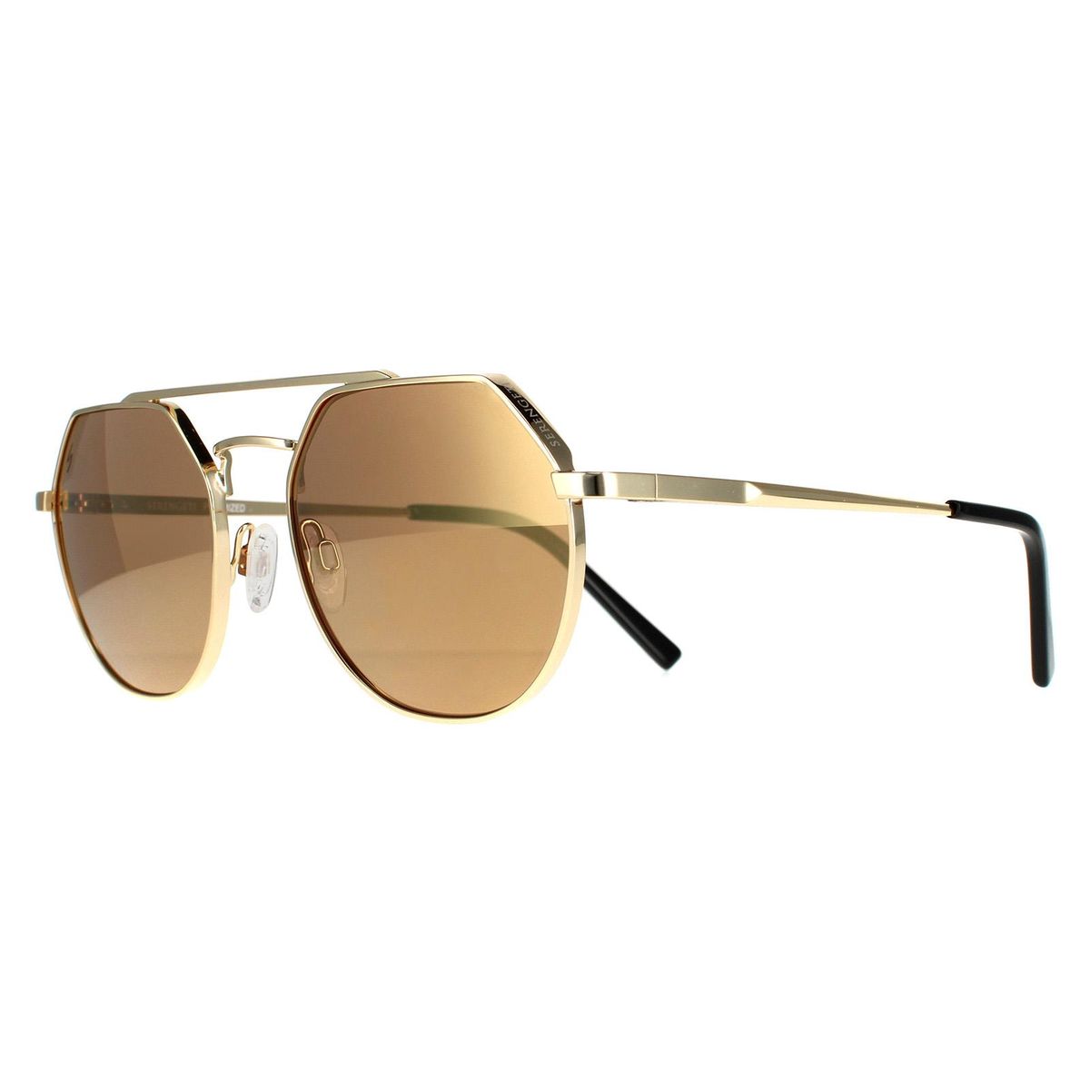 Geometrische Aviator-Sonnenbrille aus Metall