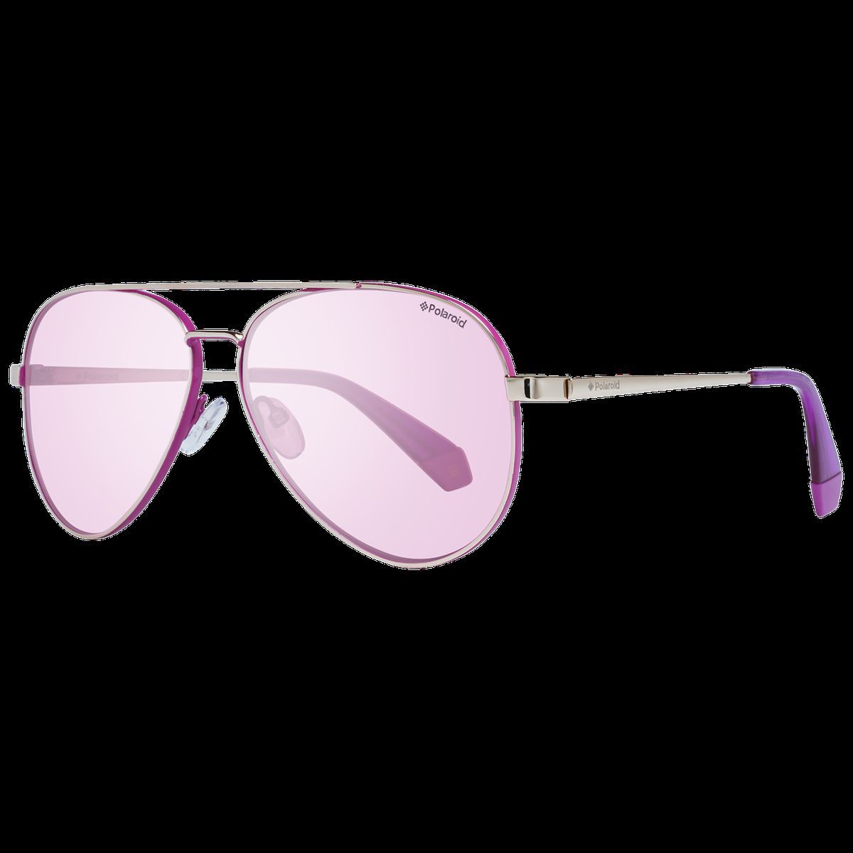 Pilotenbrille mit pink polarisierten Gläsern