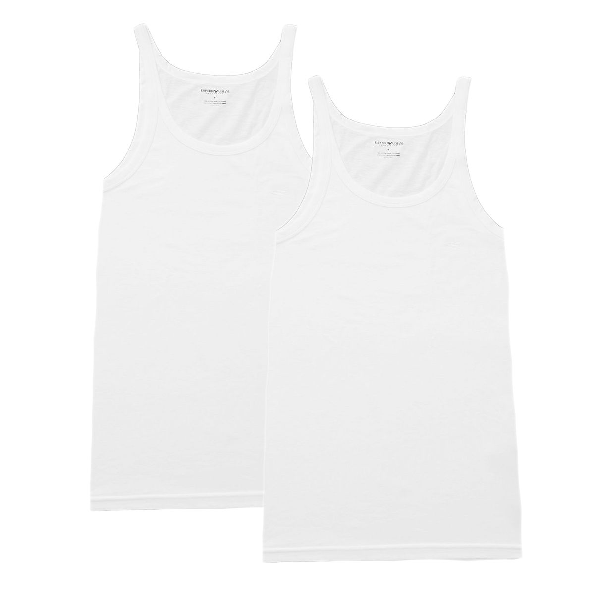 Herren Baumwoll Tank Top Set, Weiß
