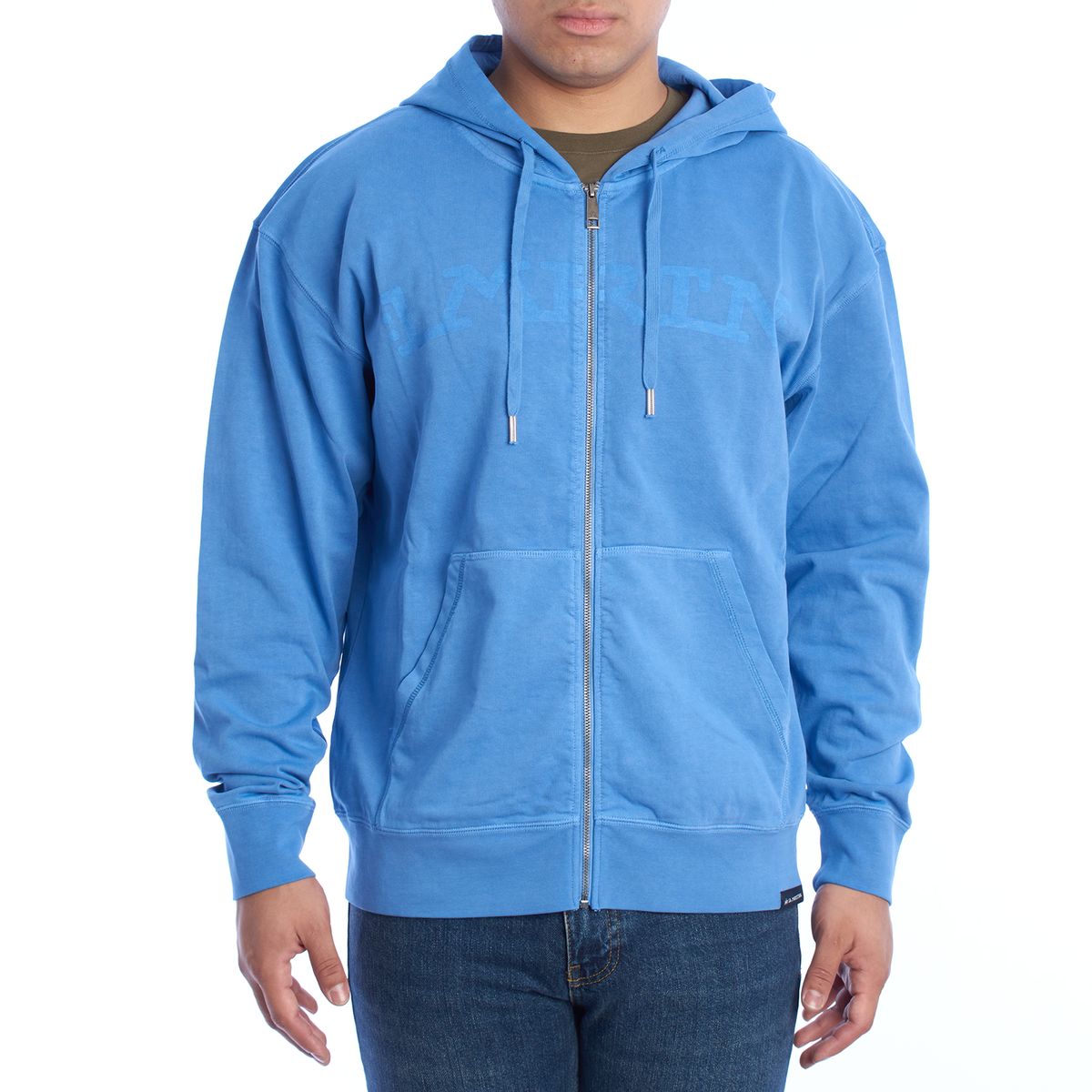 Herren Baumwoll-Kapuzenpullover mit Reißverschluss