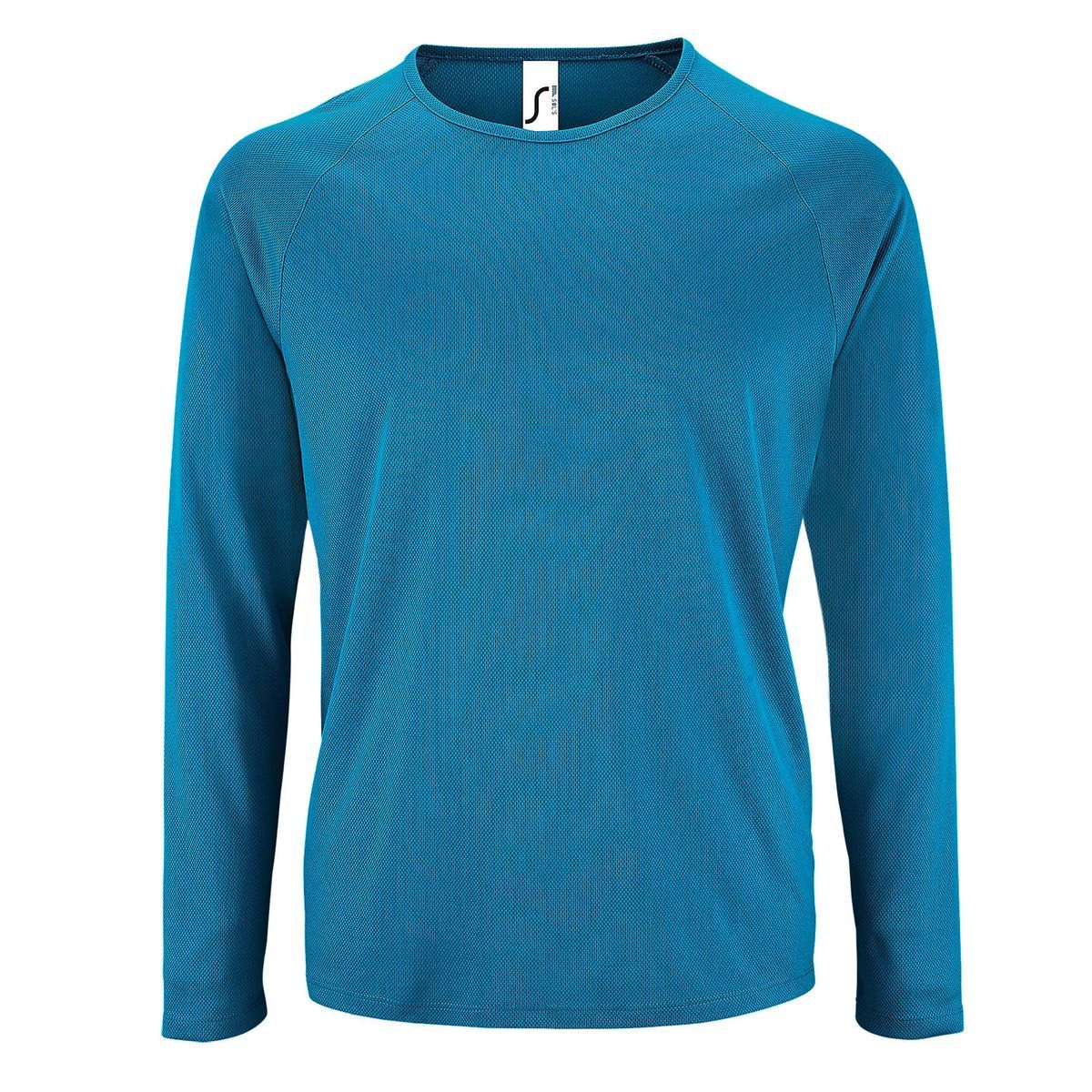 Aqua Langarm Performance T-Shirt