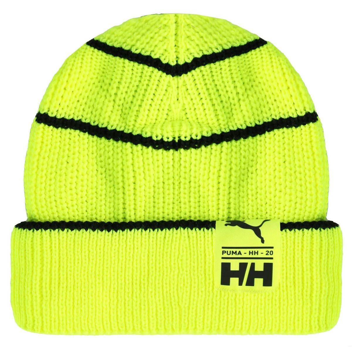 Fluoreszierende Mütze mit Streifen