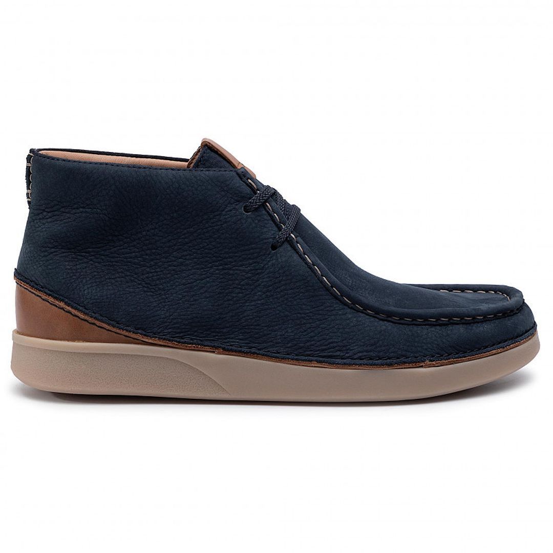 Chukka-Stiefel aus Leder mit Mokassin-Zehen