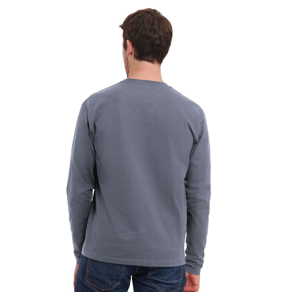 Klassisches Langarmshirt aus Baumwolle