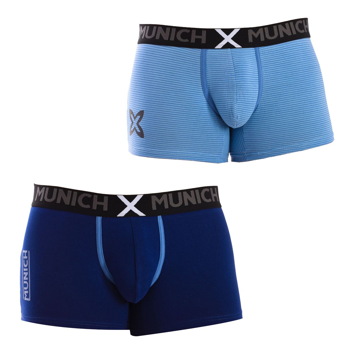 Herren-Boxershorts aus elastischer Baumwolle, 2er-Pack