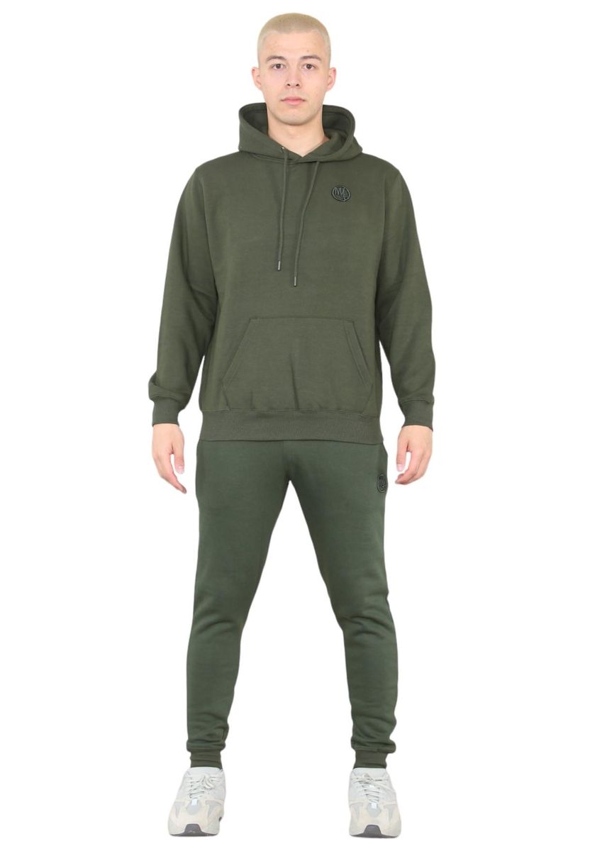 Herren Khaki Hoodie und Jogginghosen Set