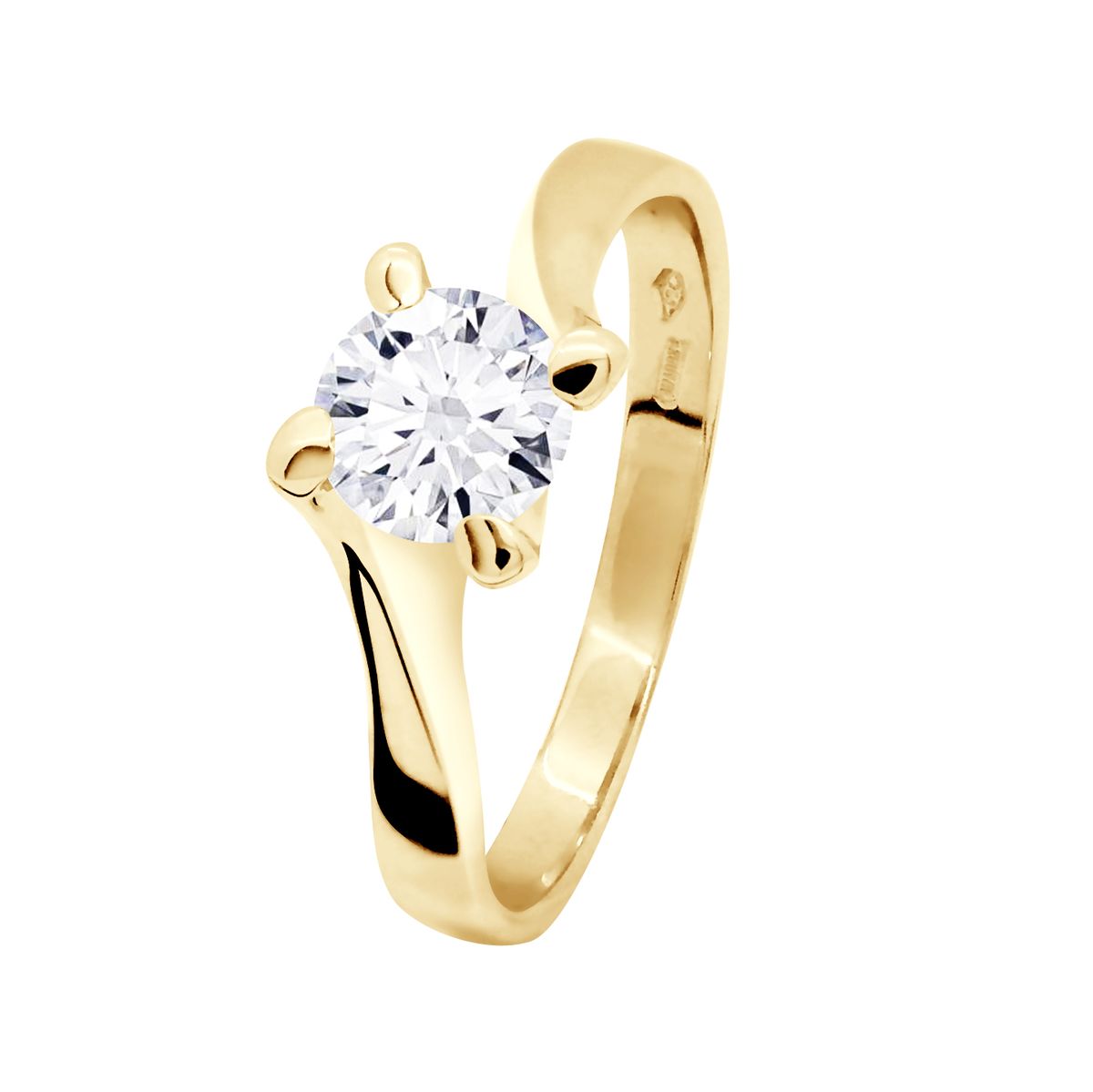 Diamant Solitär Goldring
