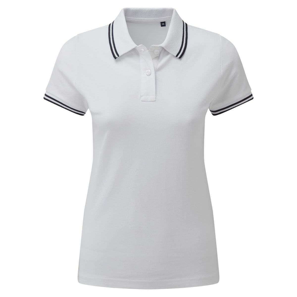Damen Piqué Poloshirt mit kurzen Ärmeln