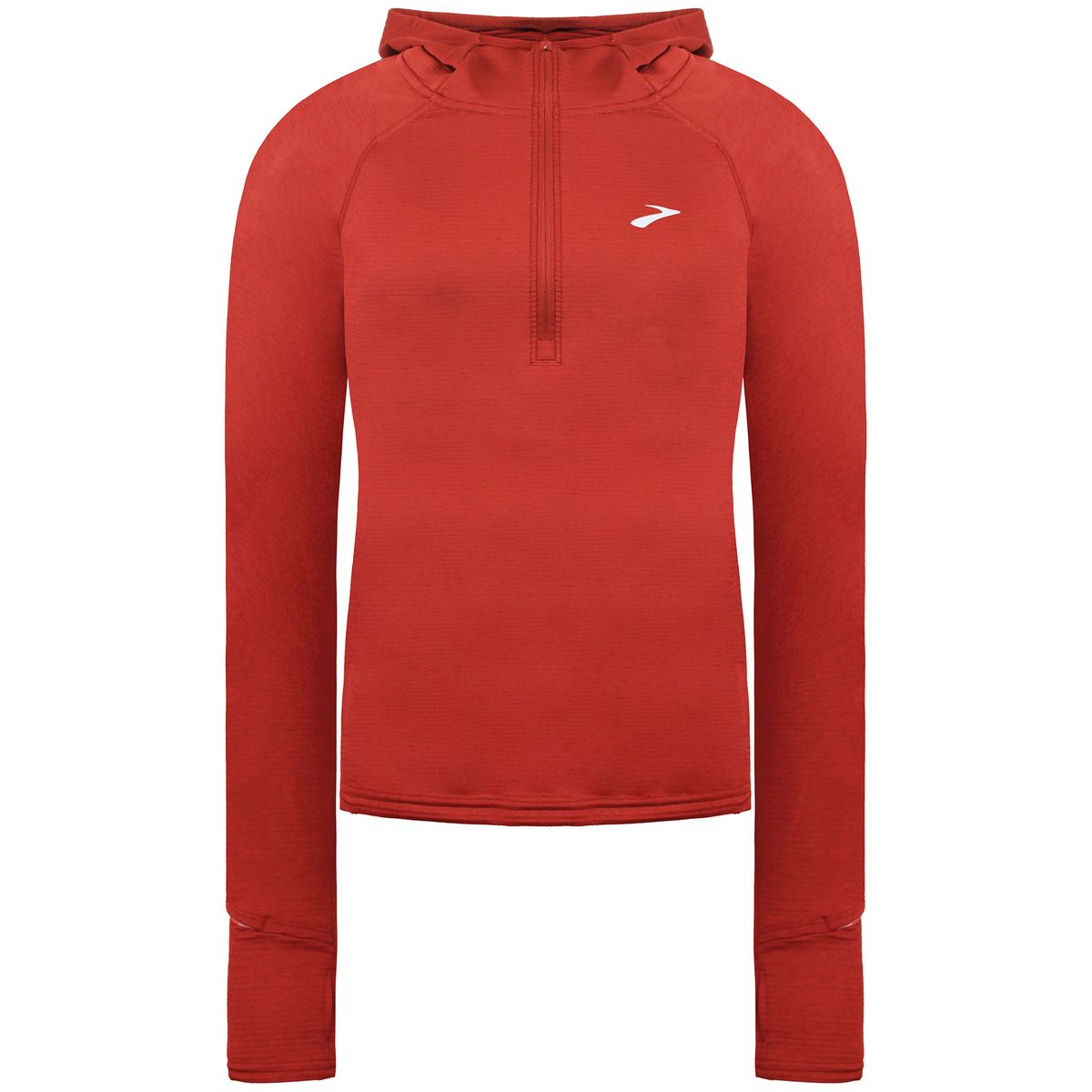 Roter Damen Lauf-Hoodie mit Thermofunktion