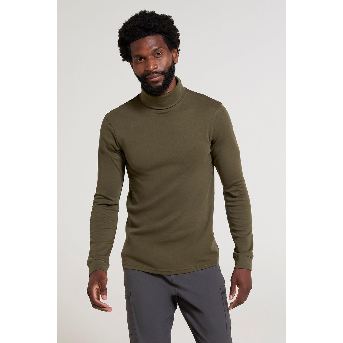 Herren Langarm Rollkragentop