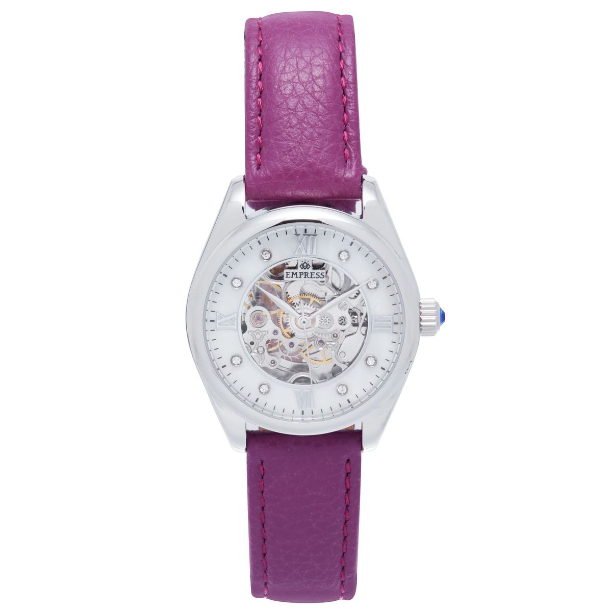 Skelett-Zifferblatt Lederarmbanduhr