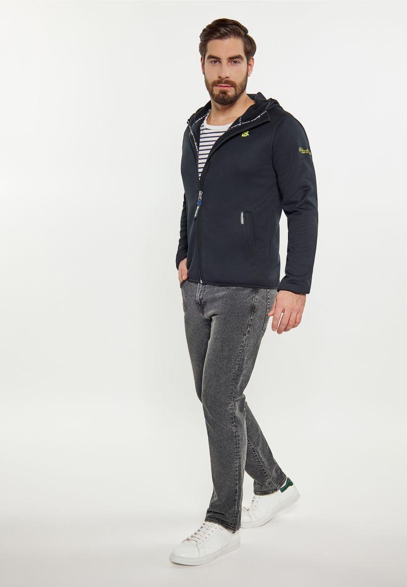 Übergangsjacke mit Kapuze und Reißverschluss