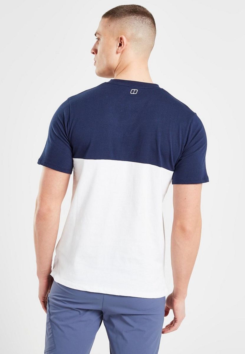 T-Shirt mit dreifarbigem Blockdesign