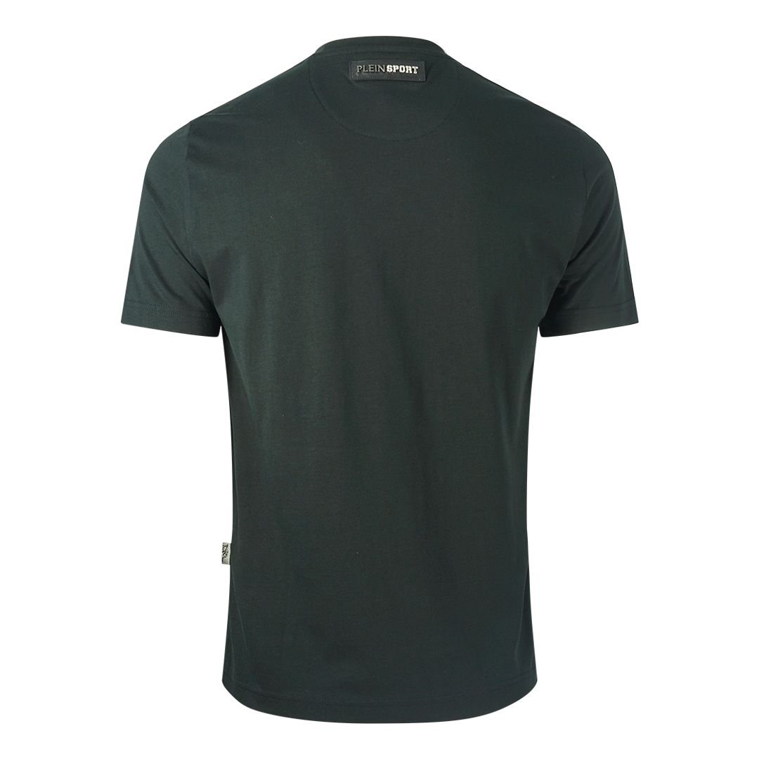 T-Shirt mit bogenförmigem Blocklogo