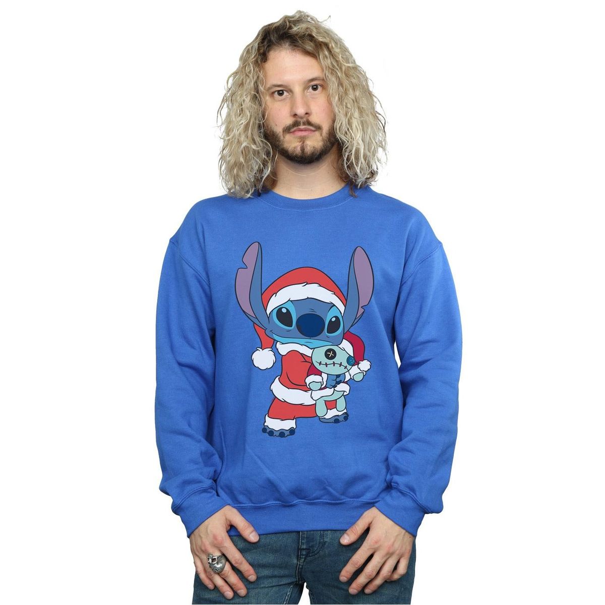 Santa Stitch Festliches Charakter Motiv