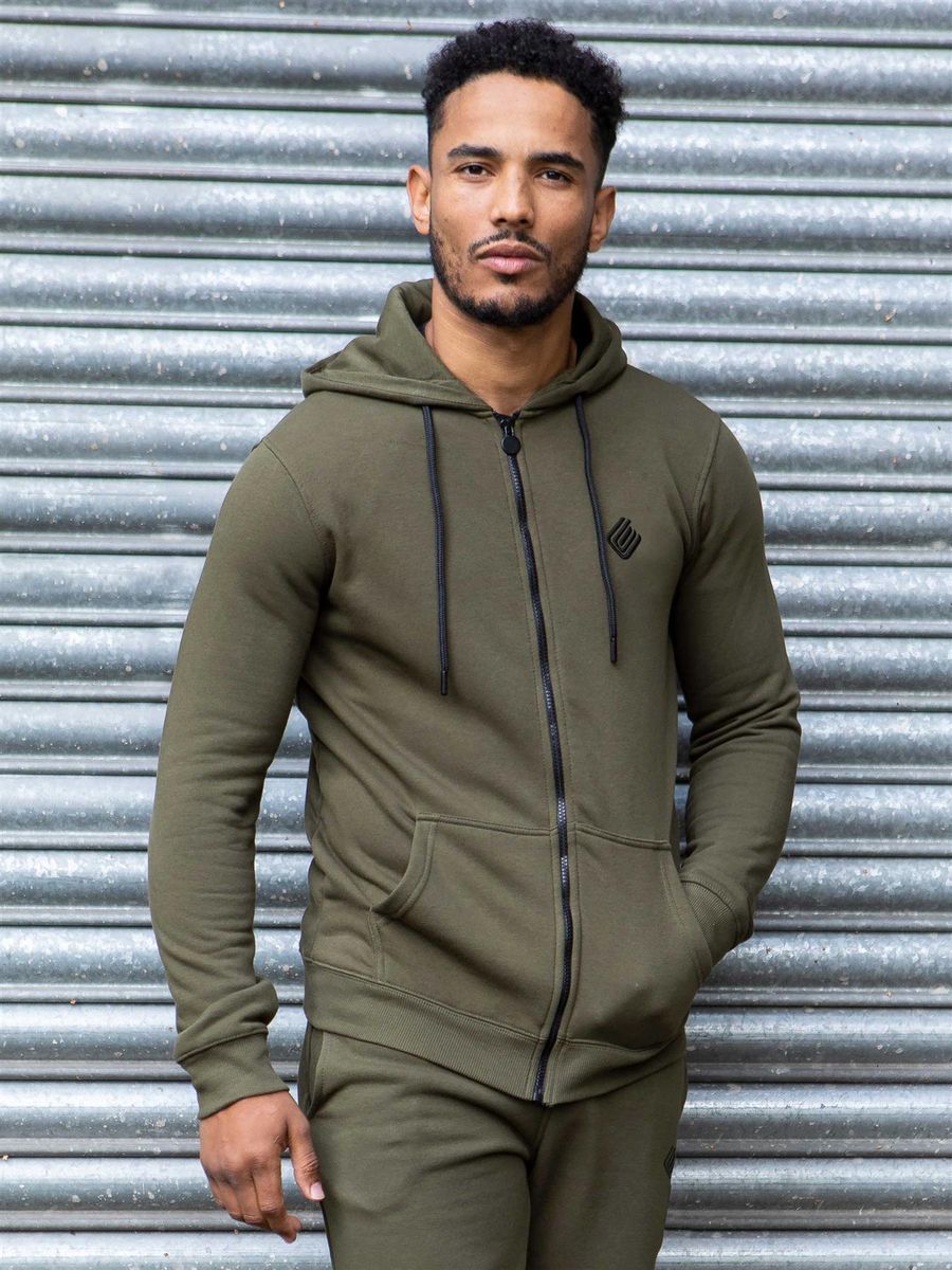 Fleece-Set aus Kapuzenjacke und Jogginghose