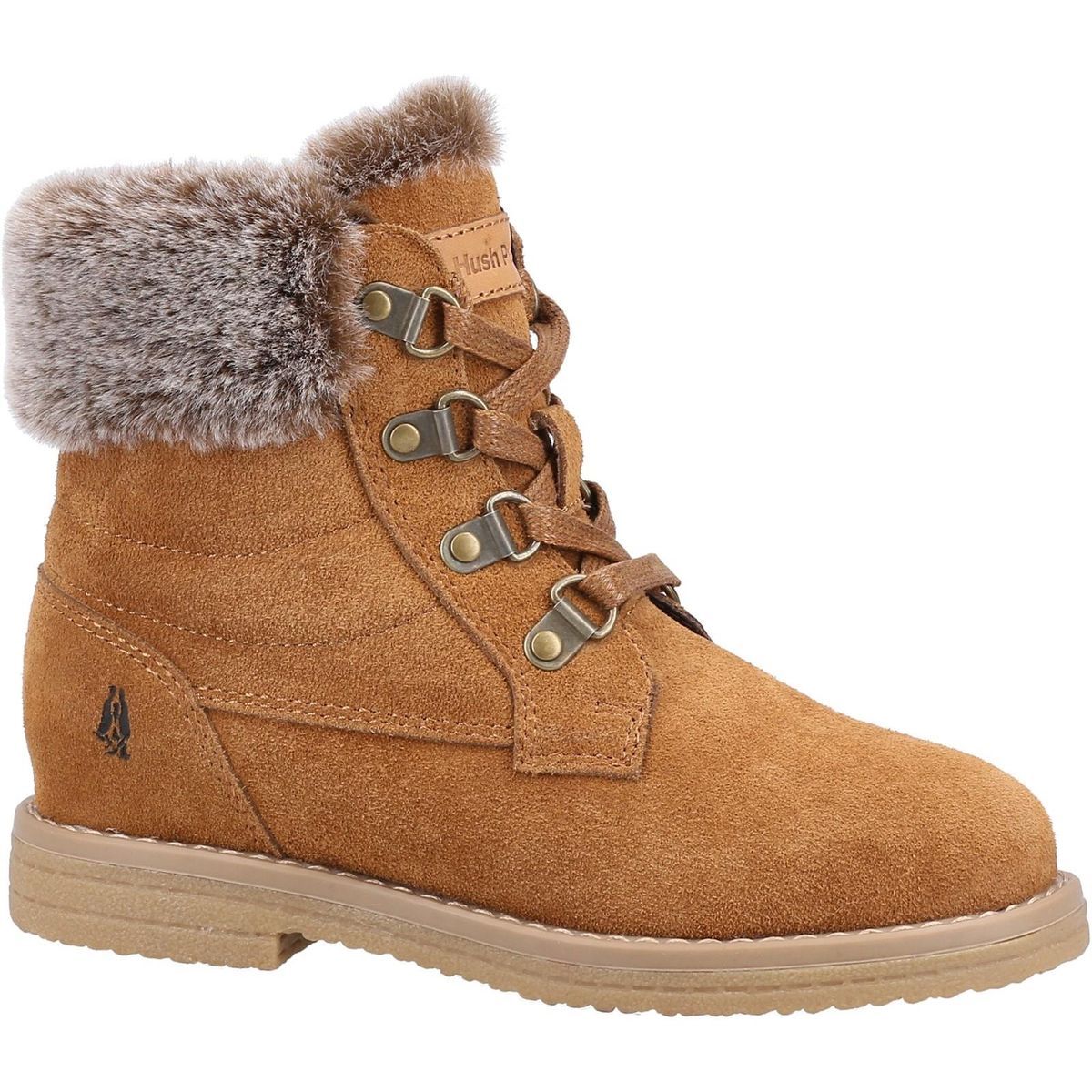Hush Puppies - Bottines MINI FLORENCE - Fille (Marron clair)