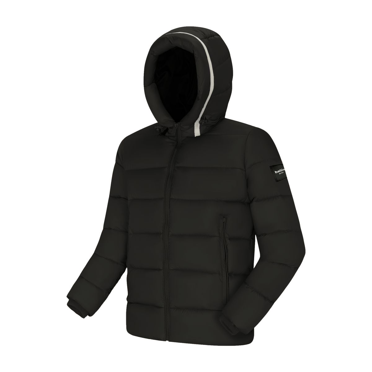 Herren Winterjacke mit Kapuze und Wattierung