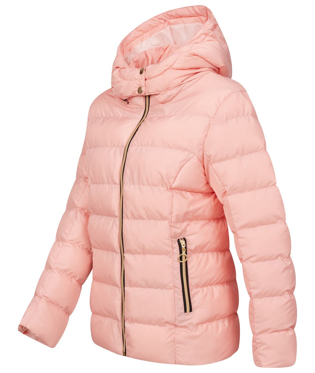 Wattierte Gesteppte Kapuzenjacke