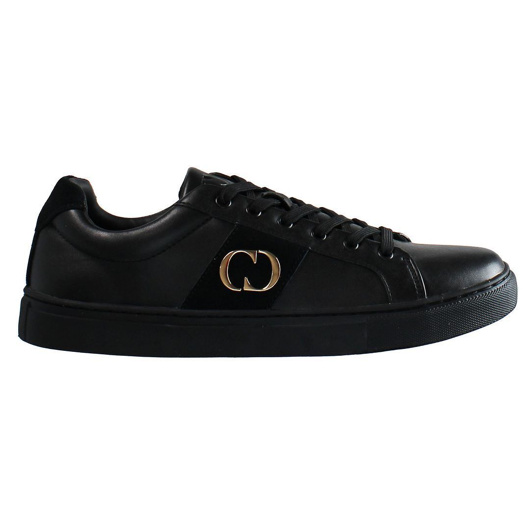 Schwarze Low-Top Mode-Sneakers
