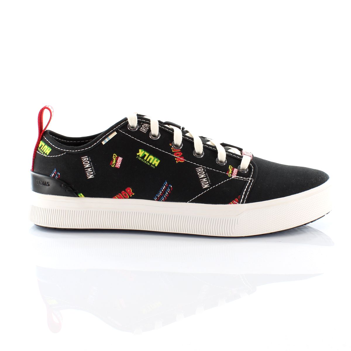 Toms x Marvel TRVL Lite Low Mens Black Trainer