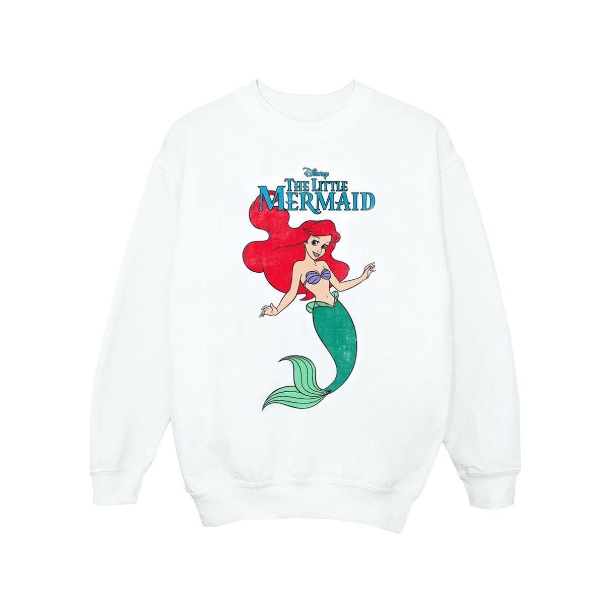 Disney - "The Little Mermaid" Sweatshirt für Mädchen (Weiß)