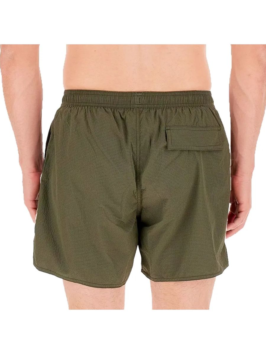 Strukturierte Badeshorts mit Karomuster