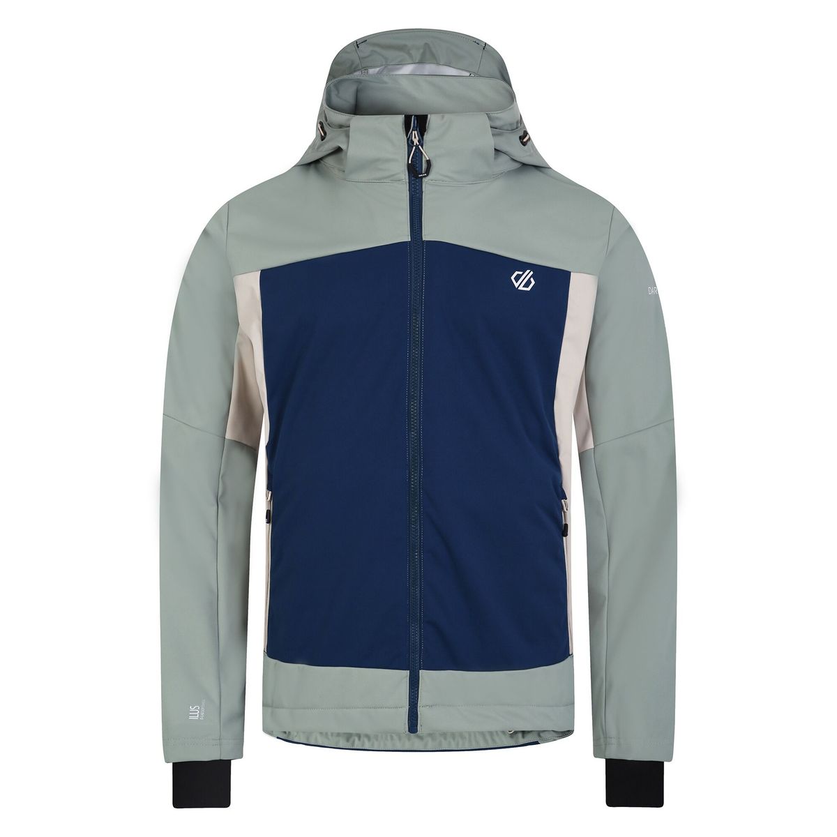 Dare 2B - "Mountaineer" Softshelljacke für Herren (Dunkel-Jeansblau/Lilienblatt Grün)