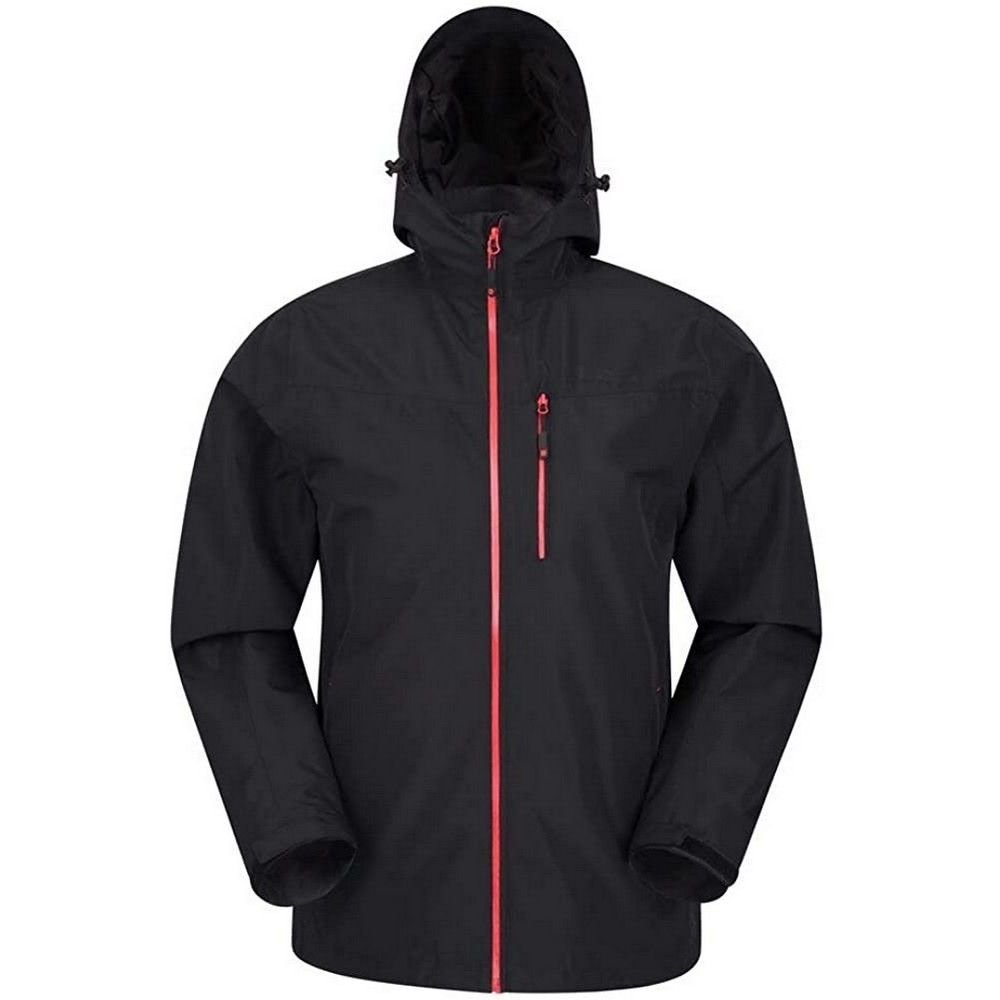 Mountain Warehouse Herren Brisk Extreme Wasserdichte Jacke (Schwarz)