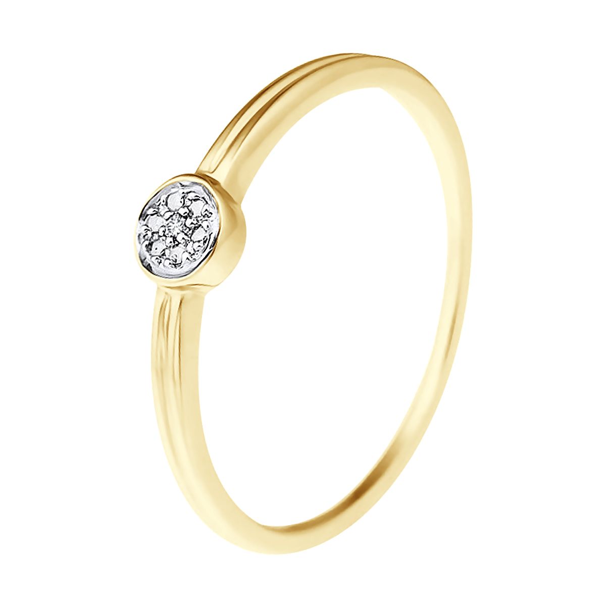 Eleganter Solitär mit Diamantcluster